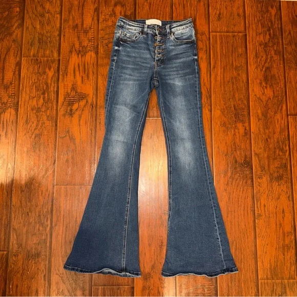 Bridge by Gly High Rise Super Flare Jeans – Size 26 - Picture 1 of 6